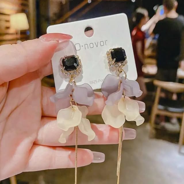 Imported floral earrings