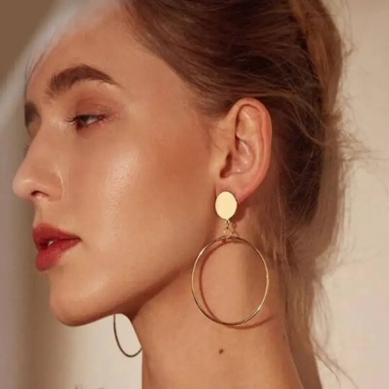Trendy Dot circle Earrings